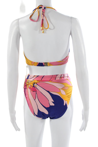 Trina Turk Womens Multicolor Floral Nylon Bikini Size 6