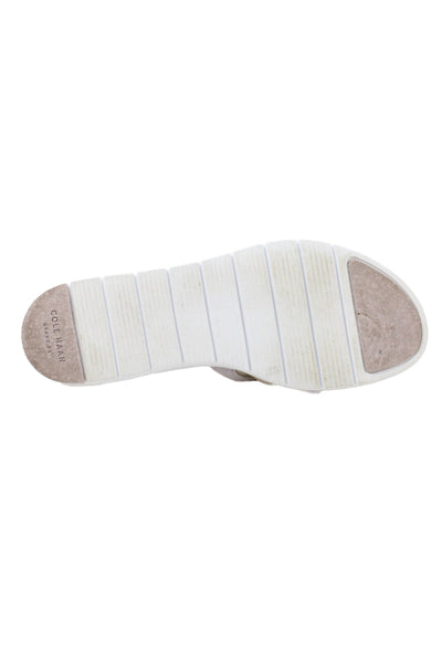 Cole Haan Womens Strappy Slide On Sandals Purple 8.5B