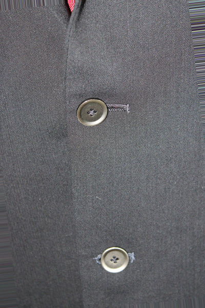 Calvin Klein Mens Wool Black Blazer Button Closure Classic Size 42