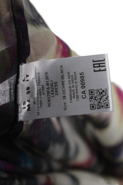 Marant Etoile Womens Shirt Dress Multicolor Tie Dye Cotton Size 38