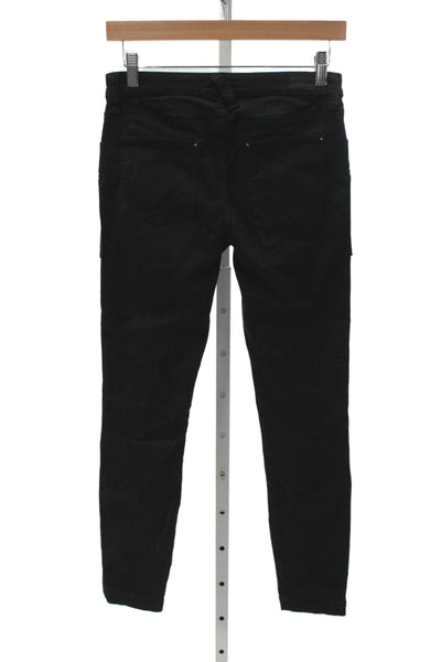 Joie Jeans Womens Skinny Black Cotton Studded Low Rise Jeans Size 25