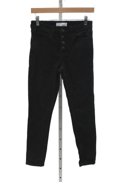 Vervet Women Skinny Jeans Black Cotton Mid Rise Size 26