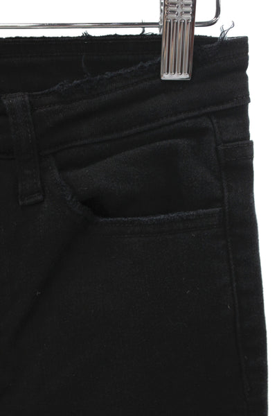 Vervet Women Skinny Jeans Black Cotton Mid Rise Size 26