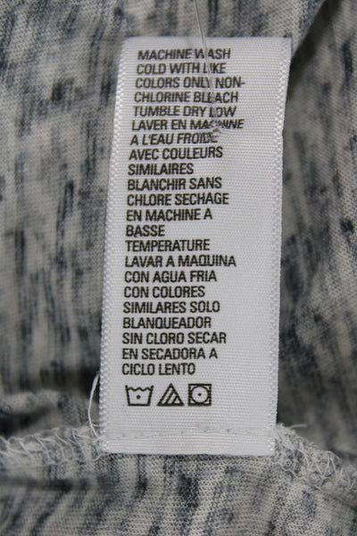 Standard James Perse Women Basic Gray Scoop Neck Long Sleeve T-Shirt Size 1