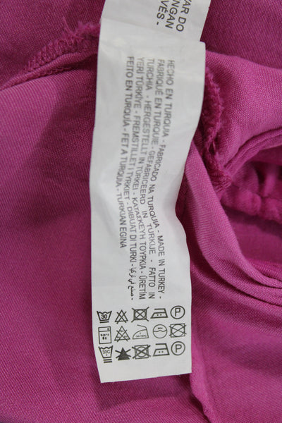 Zara Womens Cropped Halter Tank Pink Viscose Sleeveless Size XS
