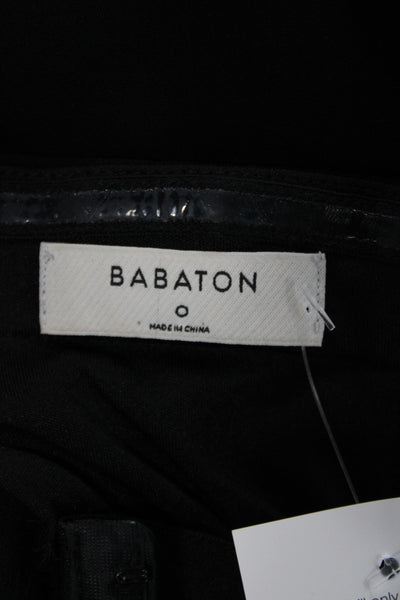 Babaton Womens Black Sleeveless Sweetheart Jumpsuit Zip Size 0