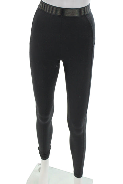 Lululemon Women Ankle Leggings Black Synthetic Athleisure Size 4