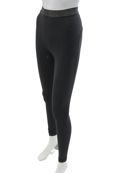 Lululemon Women Ankle Leggings Black Synthetic Athleisure Size 4