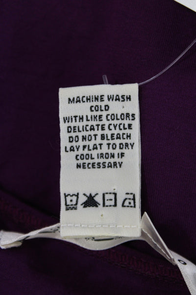 Max Studio Women Sheath Dress Purple Scoop Neck Sleeveless Knee Length Size M