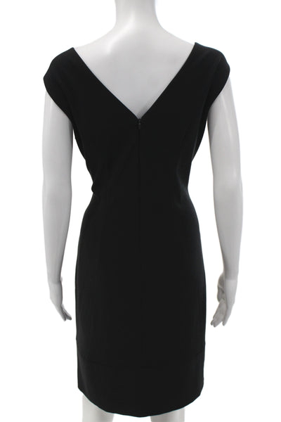 Joseph Ribkoff Womens Black Colorblock Sheath Sleeveless Knee Size 14