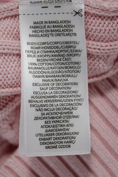 Polo Ralph Lauren Womens Pink Cotton Pullover Sweater Crew Neck Size S