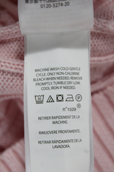 Polo Ralph Lauren Womens Pink Cotton Pullover Sweater Crew Neck Size S