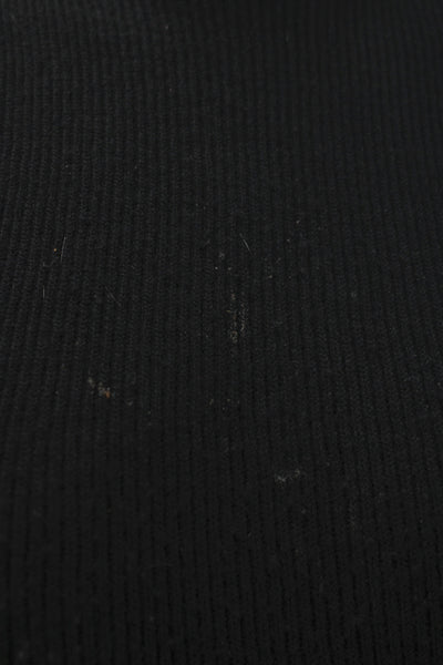 Theory Womens Black Wool Mock Neck Sleeveless Pullover Minimalist Size XS