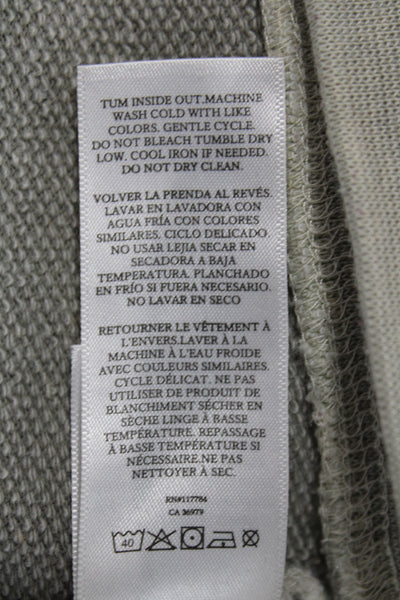 Rails Womens Basic Henley T-Shirt Gray Long Sleeve Cotton Size XS