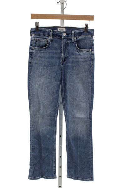 Citizens of Humanity Womens Straight Jeans Blue Cotton Mid Rise 30in Size 25