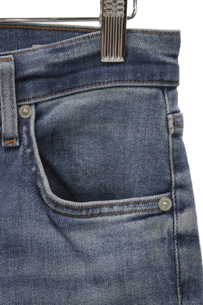 Citizens of Humanity Womens Straight Jeans Blue Cotton Mid Rise 30in Size 25