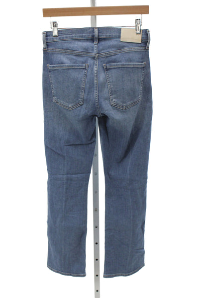 Citizens of Humanity Womens Straight Jeans Blue Cotton Mid Rise 30in Size 25