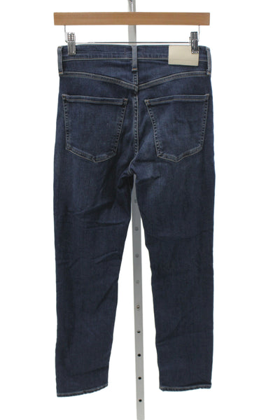 Citizens of Humanity Women Straight Jeans Blue Size 25