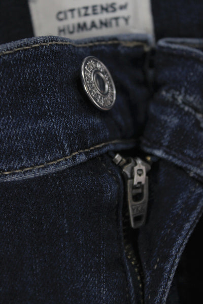 Citizens of Humanity Women Straight Jeans Blue Size 25
