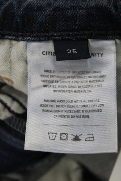 Citizens of Humanity Women Straight Jeans Blue Size 25