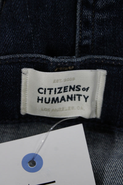 Citizens of Humanity Women Straight Jeans Blue Size 25