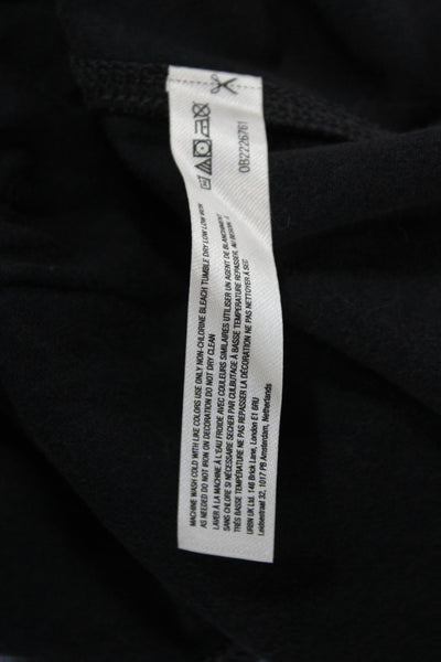 FP Movement Womens Pullover Long Sleeve Scoop Neck Black Athleisure Size S