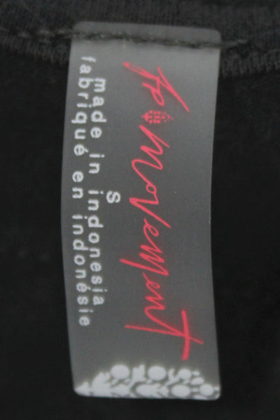 FP Movement Womens Pullover Long Sleeve Scoop Neck Black Athleisure Size S