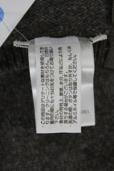 Lilith Womens Cardigan Brown 100% Wool Long Sleeve Round Neck Size XL