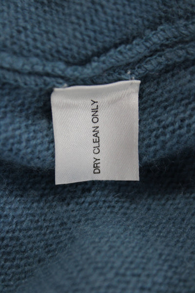 White + Warren Women Blue 100% Cashmere Crew Neck Sweater Size M