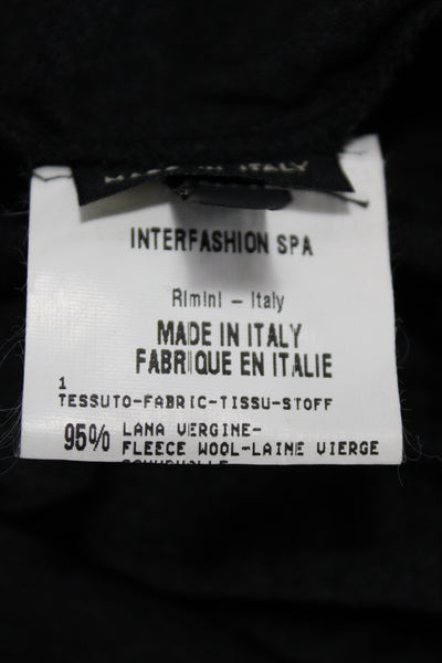 Marithe & Francois Girbaud Women Tunic Gray V-Neck Longsleeve Wool Size 44