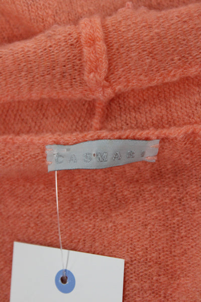 Beth Bowley Womens Cashmere Cowl Neck Pullover Sweater Gray Long Sleeve Size M