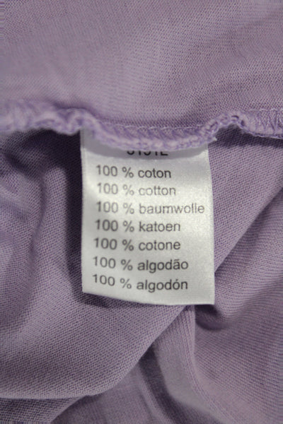 Lacoste Mens Short Sleeve Collared Cotton Shirt Purple Size 7