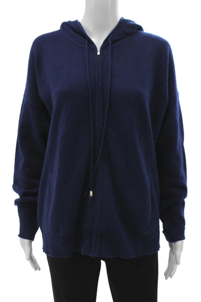 C by Bloomingdales Womens 100% Cashmere Crewneck Pullover Sweater Blue Size XL