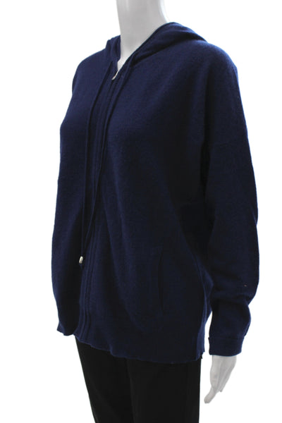 C by Bloomingdales Womens 100% Cashmere Crewneck Pullover Sweater Blue Size XL