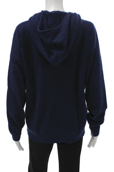 C by Bloomingdales Womens 100% Cashmere Crewneck Pullover Sweater Blue Size XL