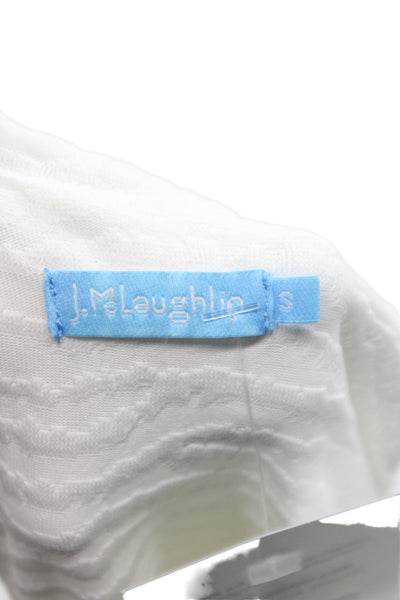 J. Mclaughlin Womens Camisole White Scoop Neck Tie Sleeveless Size S
