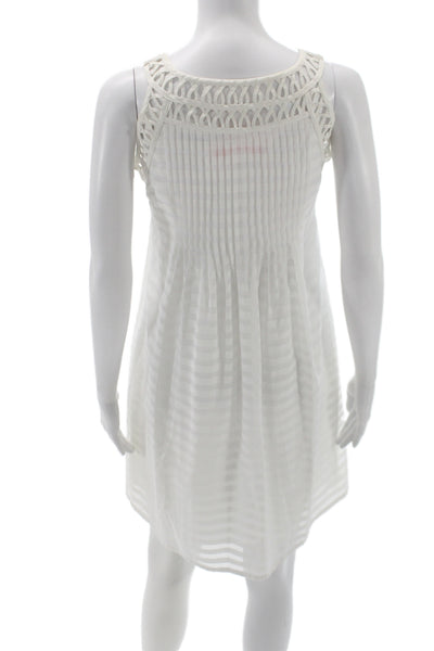 Cynthia Cynthia Steffe Womens Shift Dress White Striped Size 4