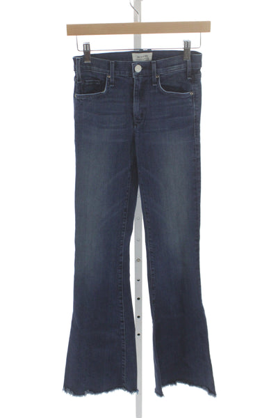 McGuire Womens Flared Jeans Blue Cotton Mid Rise Button Size 24