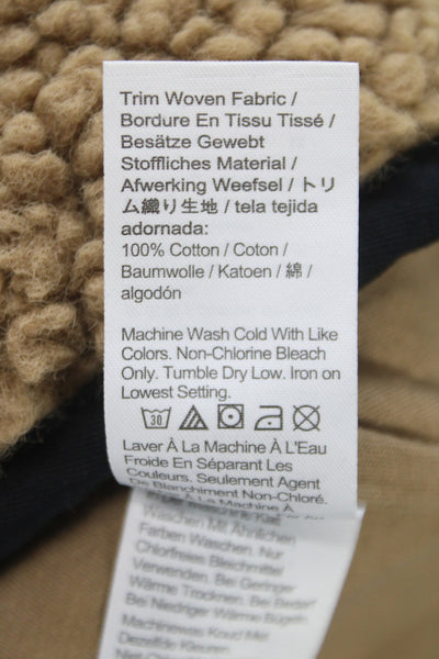 J Crew Womens Basic Jacket Brown Button Long Sleeve Polyester Size XS