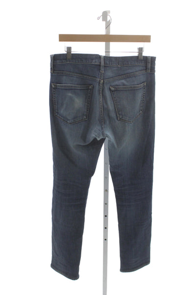 J Brand Mens Straight Jeans Blue Cotton Mid Rise 29 Inseam Size 31
