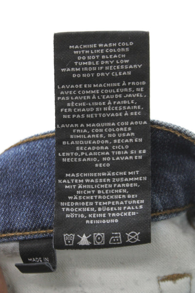 J Brand Mens Straight Jeans Blue Cotton Mid Rise 29 Inseam Size 31