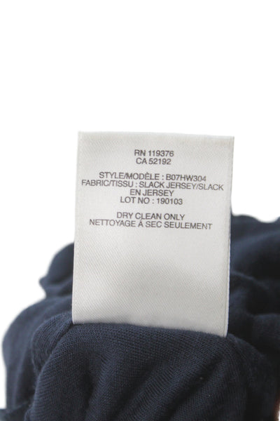 Helmut Lang Womens Blue Micro Modal Wrap Midi Skirt Size S
