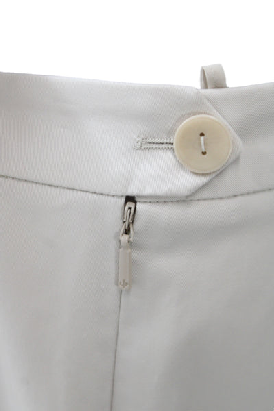 Loro Piana Womens Beige Dress Pants Button Cotton Size 44