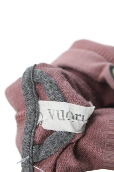 Vuori Womens Pullover Hoodie Sleeveless Cowl Neck Pink Size XS