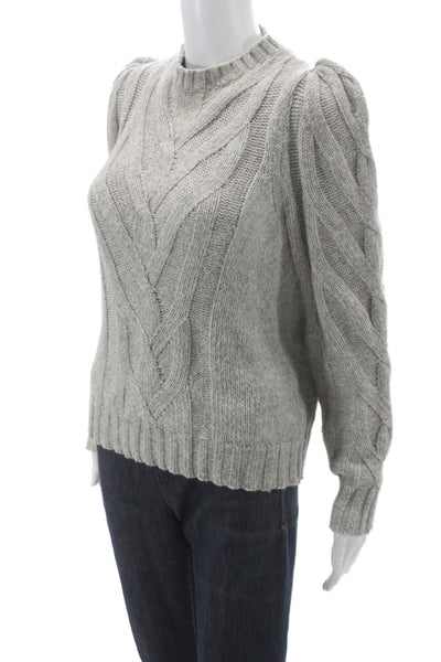 La Vie Womens Pullover Sweater Gray Crew Neck Long Sleeve Size L