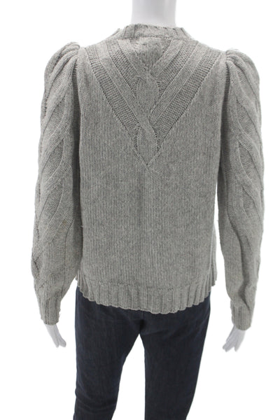 La Vie Womens Pullover Sweater Gray Crew Neck Long Sleeve Size L
