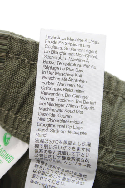 J Crew Mens Jogger Pants Green Drawstring Cotton Size S