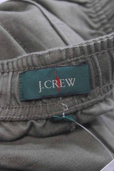 J Crew Mens Jogger Pants Green Drawstring Cotton Size S