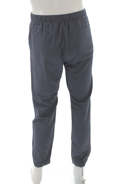 Mack Weldon Mens Jogger Pants Blue Cotton Size L