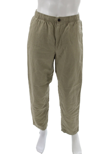 J Crew Mens Chino Pants Beige Cotton Button Closure Size S